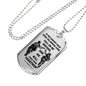 Soldier Dog Tag For Brother Necklace Pendant Glass sealed Call On me Brother
