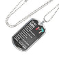 Father Son Heart Necklace From Papa Christmas Gifts, Birthday Gift Ideas for Boy