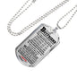 Boyfriend Pendant Necklace Customized - I Love You Forever Dog Tag Girlfriend Lu