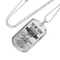 Amazing To My Son Necklace Dog Tag From Papa Christmas Gifts, Birthday Gift Idea