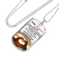 To My Husband Dog Tag Military From Wife - Love Gifts For Men Fiance Boyfriend L