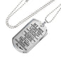 Awesome Quote Dog tag Jewelry for Son- Mother Son Necklace Long Pendant 30 inch-I Miss You Much- Persionalized Gift Ideas for Son from Mom Luxury Dog Tag