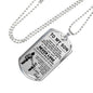 Dog Tag To My Son - Father and Son, Vegeta and Trunks Dragon ball Inspirational