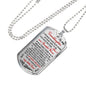 My Granddaughter Dog Tag From Grandpa You Are My Little Girl Pendant Necklace Lu