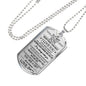 You Are A Gift From Heaven Dog Tag Custom - To My Son Necklace From Dad Father L
