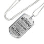 To My Boyfriend Love Girlfriend - Letter to boyfriend Dog Tag Necklace for Men