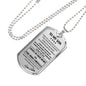 Necklace To my Son from Mom - Mother Son Necklace Pendant Chain Birthday Gifts Luxury