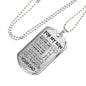 Cool Father Son Pendant Necklace Love Dad Birthday Gifts, Christmas Gift Idea for Kids Luxury Dog Tag Gold & Silver fa-so-01