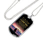 Father Daughter Heart Necklace From Papa Christmas Gift Idea Luxury Dog Tag Silver - Papa