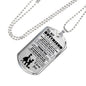 Boyfriend Dog Tag Military Ball Chain - To My Boyfriend Quotes Pendant Necklace