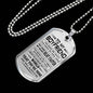 To My Boyfriend Love Girlfriend - Letter to boyfriend Dog Tag Necklace for Men