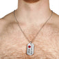 The Seven Virtues of Bushido Necklace Jewelry 24" Chain -Samurai Dog tag Pendant