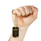 Father and Son Necklace Dog Tag From Father Birthday Gifts, Christmas Gifts Lux