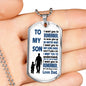 Father Son Pendant Necklace From Father Birthday Gifts, Christmas Gift Idea for