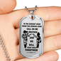 To My Brother Luxury Dog tag Military Ball Chain, Dragon Ball Necklace pendants