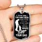 Father and Son Necklace Dog Tag From Dad Birthday Gifts, Christmas Gifts Luxury