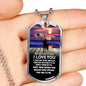 Father and Daughter Pendant Necklace From Dad Birthday Gifts, Christmas Gifts L