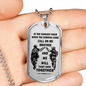 Soldier Dog Tag For Brother Necklace Pendant Glass sealed Call On me Brother