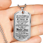 Father Son Quotes Gifts From Parents Birthday Gifts, Christmas Gifts Luxury Dog
