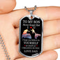 Father Son Heart Necklace From Father Birthday Gifts, Christmas Gifts Luxury Do