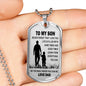 Customized Engraving Father and Son Necklace Dog Tag From Father Christmas Gifts