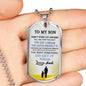 Father and Son Jewelry From Father Birthday Gifts, Christmas Gifts Luxury Dog Tag Gold & Silver fa-so-01