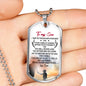 Customized Engraving Father Son Pendant Necklace From Father Birthday Gifts, Chr