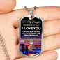Father and Daughter Necklace Jewelry From Papa Birthday Gifts, Christmas Gifts