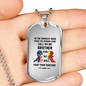 To My Brother dog tag
