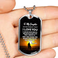 Father and Daughter Jewelry Love Dad Birthday Gifts, Christmas Gifts Luxury Dog