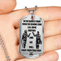 To My Brother Dog Tag Military - Firefighter Necklace Chain For Men Gifts Luxury