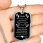 First Time Dad Gift - Daddy To Be Engraved Military Dog Tag - New Dad Gift, Dad To Be Gift - Fathers Day Gift For Him From Baby Bump Wife