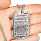 My Granddaughter Dog Tag From Grandpa You Are My Little Girl Pendant Necklace Lu