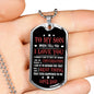 Father and Son Necklace Dog Tag Love Dad Birthday Gifts, Christmas Gifts Luxury