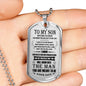 Amazing Father Son Quotes Pendant Necklace From Papa Birthday Gifts, Christmas G
