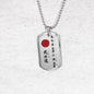The Seven Virtues of Bushido Necklace Jewelry 24" Chain -Samurai Dog tag Pendant