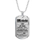 To My Girlfriend Dog Tag Necklace - Personalized Gift Idea for Girlfriend from Boyfriend so-wmen-03