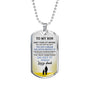Father and Son Jewelry From Father Birthday Gifts, Christmas Gifts Luxury Dog Tag Gold & Silver fa-so-01