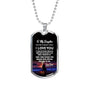 Father Daughter Heart Necklace From Papa Christmas Gift Idea Luxury Dog Tag Silv