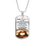 To My Husband Dog Tag Military From Wife - Love Gifts For Men Fiance Boyfriend L