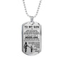 Dog Tag To My Son - Father and Son, Vegeta and Trunks Dragon ball Inspirational
