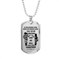 To My Brother Luxury Dog tag Military Ball Chain, Dragon Ball Necklace pendants