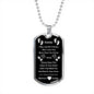 First Time Dad Gift - Daddy To Be Engraved Military Dog Tag - New Dad Gift, Dad To Be Gift - Fathers Day Gift For Him From Baby Bump Wife