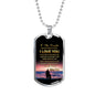 Father Daughter Heart Necklace From Papa Christmas Gift Idea Luxury Dog Tag Silver - Papa