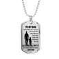 Customized Engraving Father and Son Necklace Dog Tag From Father Christmas Gifts