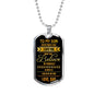 Father and Son Necklace Dog Tag From Father Birthday Gifts, Christmas Gifts Lux