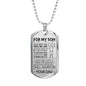 Cool Father Son Pendant Necklace Love Dad Birthday Gifts, Christmas Gift Idea for Kids Luxury Dog Tag Gold & Silver fa-so-01