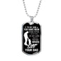 Father and Son Necklace Dog Tag From Dad Birthday Gifts, Christmas Gifts Luxury Dog Tag Gold & Silver fa-so-01