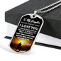 Father Daughter Pendant Necklace From Father Christmas Gift Idea Luxury Dog Tag