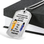 To My Brother Dog Tag Necklace For Men -Dragon Ball Z- Goku Vegeta Necklace Pendant Gold 18k and Stainless Steel Dog Tag - Gift Ideas for Brother
